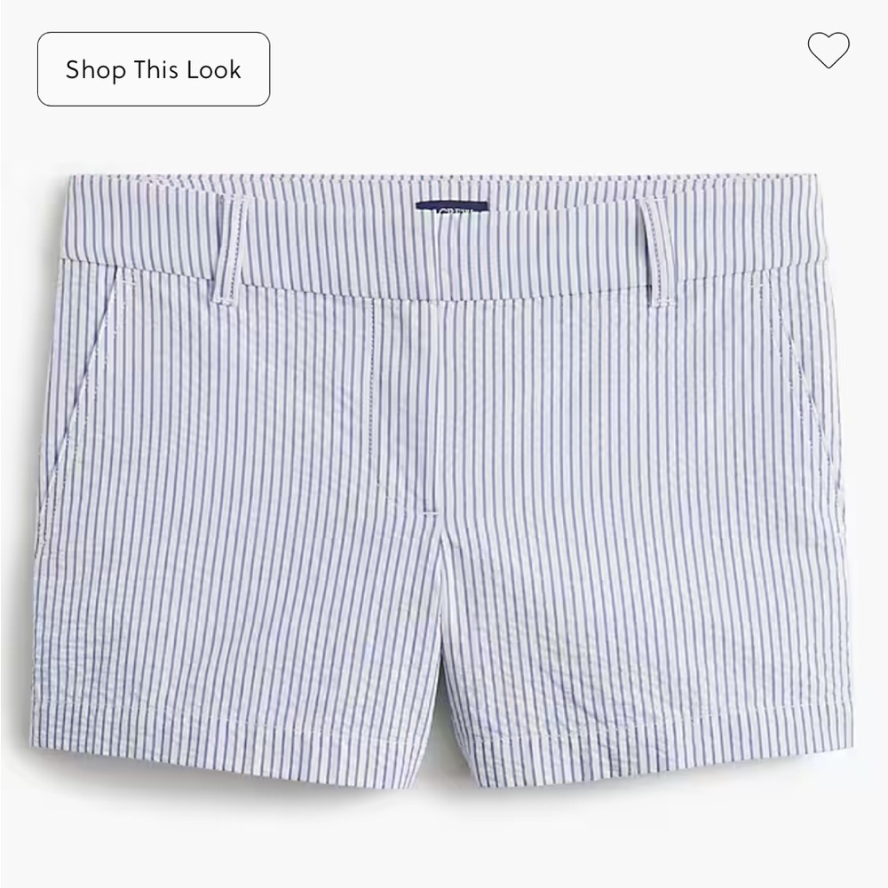 Women's Striped Blue Shorts